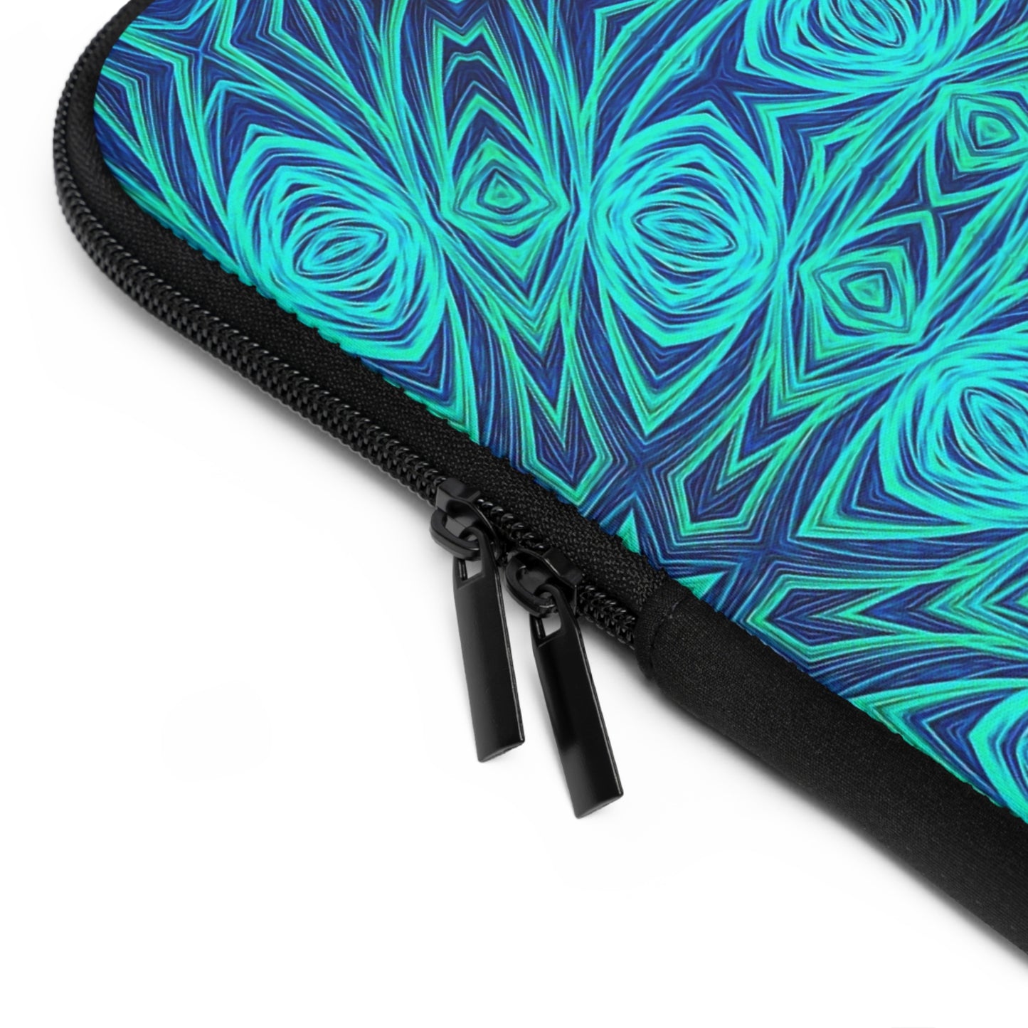 Blue Ice Kaleidoscope Laptop Sleeve
