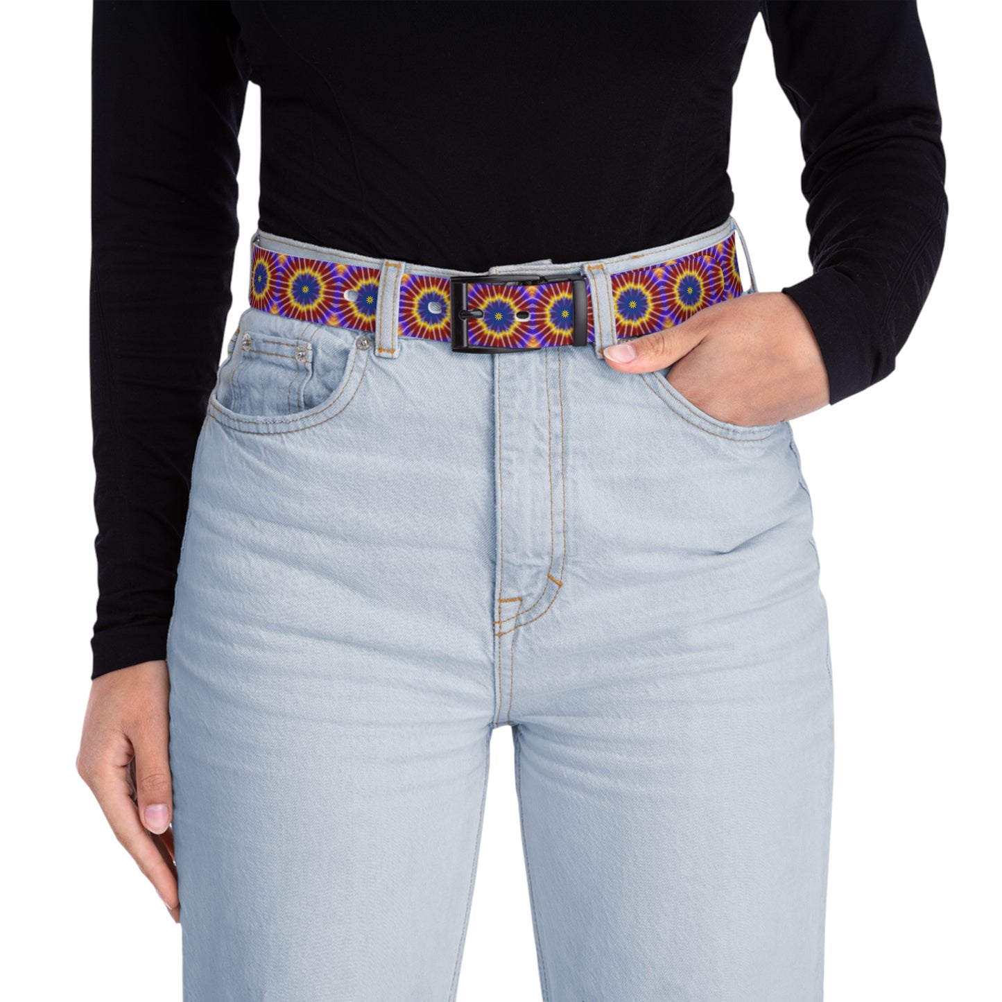 Rainbow Tie Dye Belt