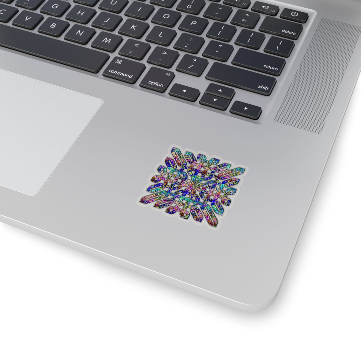 Dichroic Celtic Knot Kiss-Cut Stickers
