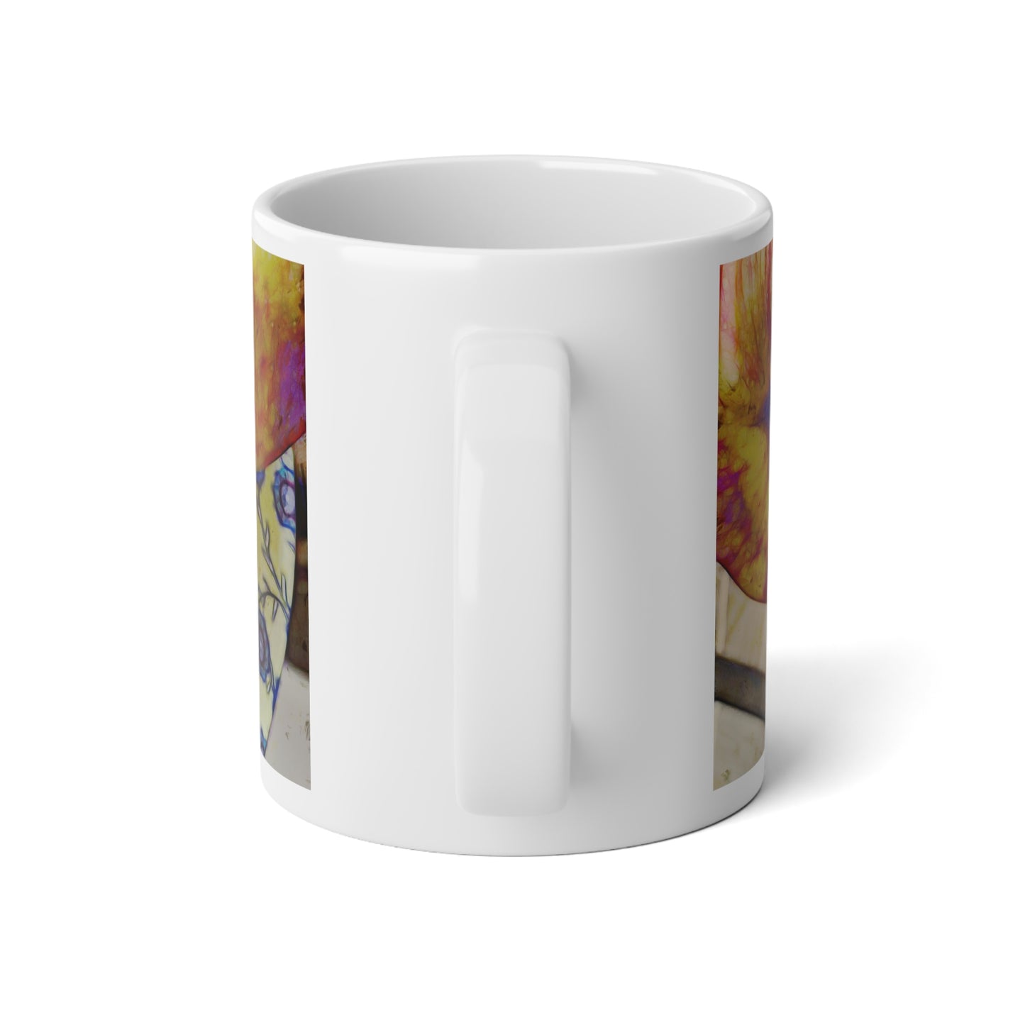 Vibrant Jumbo Apple Mug, 20oz – Perfect for Fall Decor, Coffee Lovers, Gift for Teachers, Thanksgiving, Cozy Home