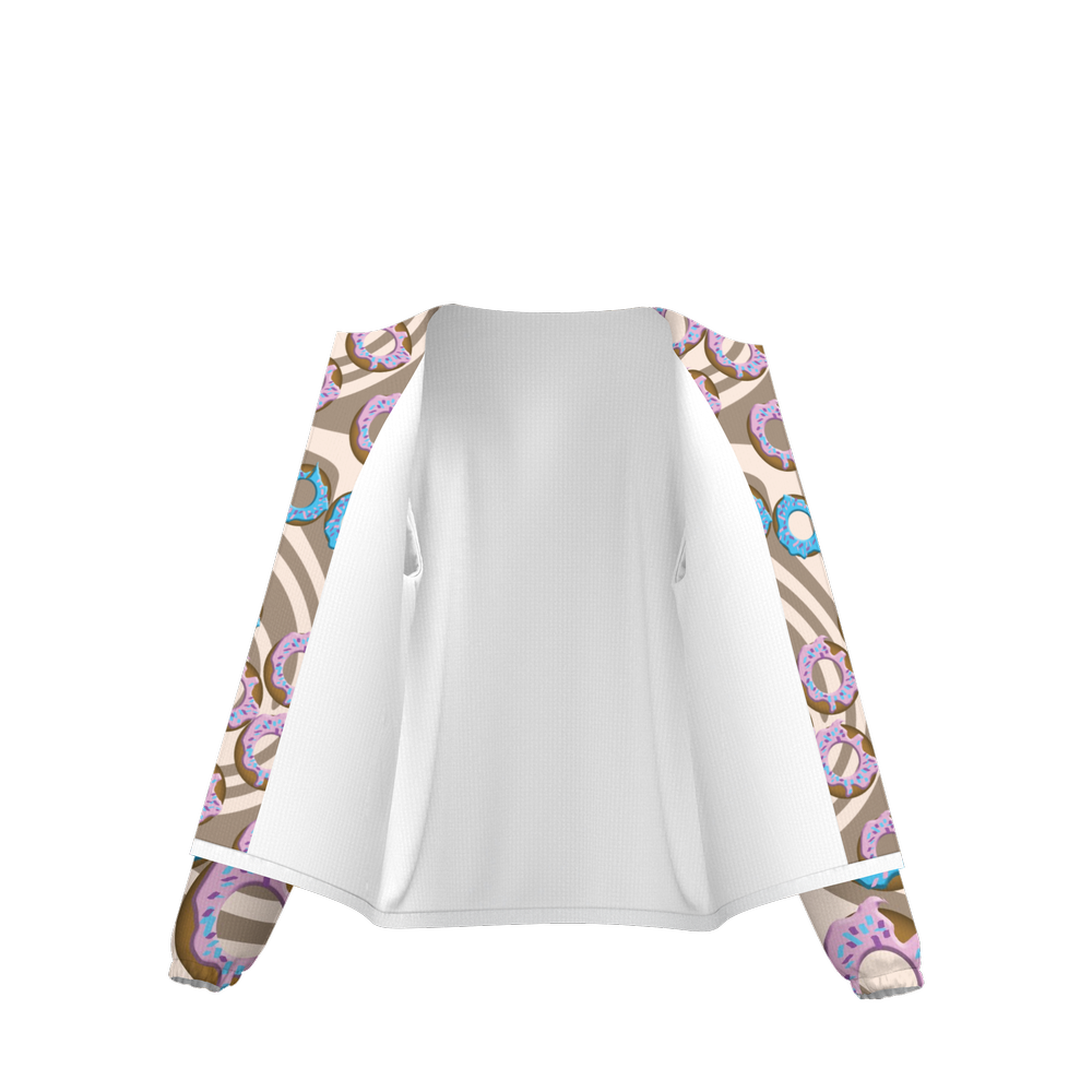 Donuts Unisex Lightweight Hooded Windbreaker- Water Resistant