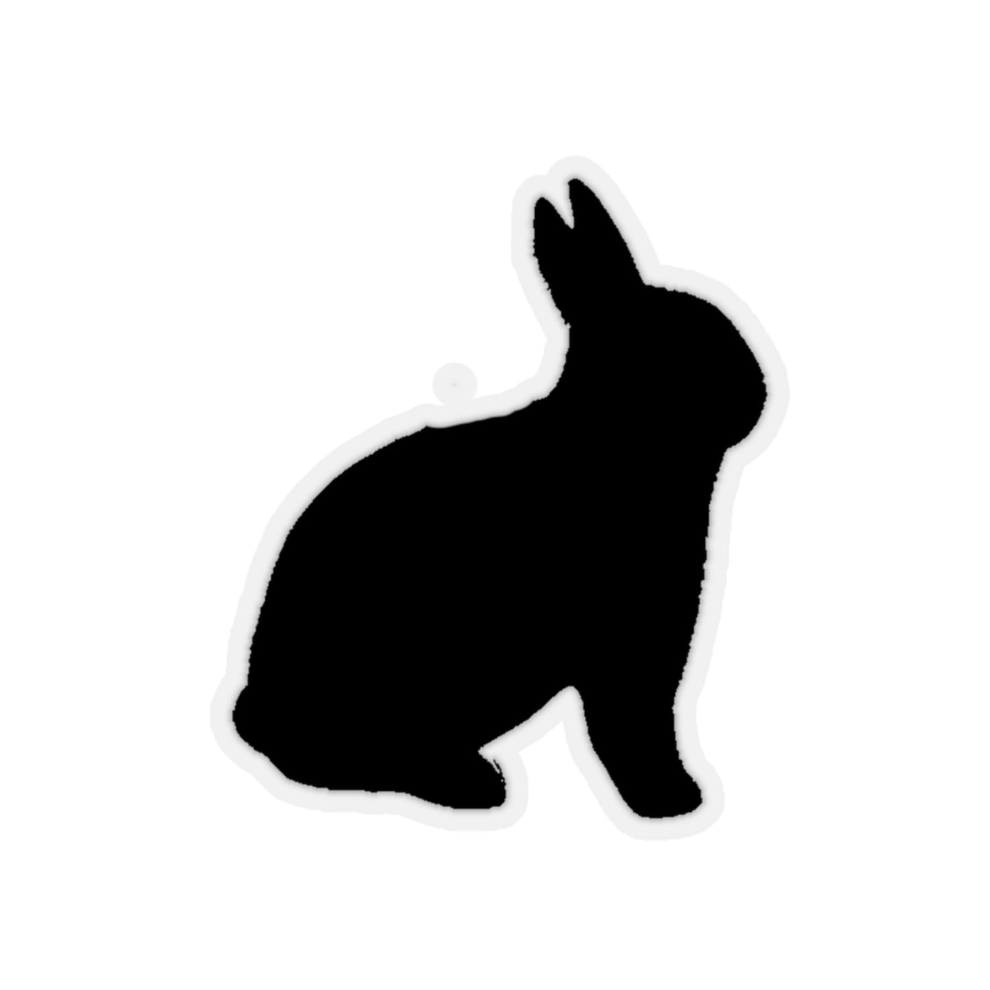 Bunny Silhouette Kiss-Cut Stickers