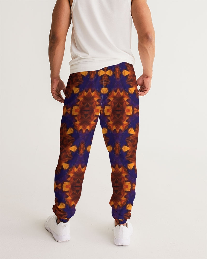 Blue Orange Red Kaleidoscope Men's All-Over Print Track Pants
