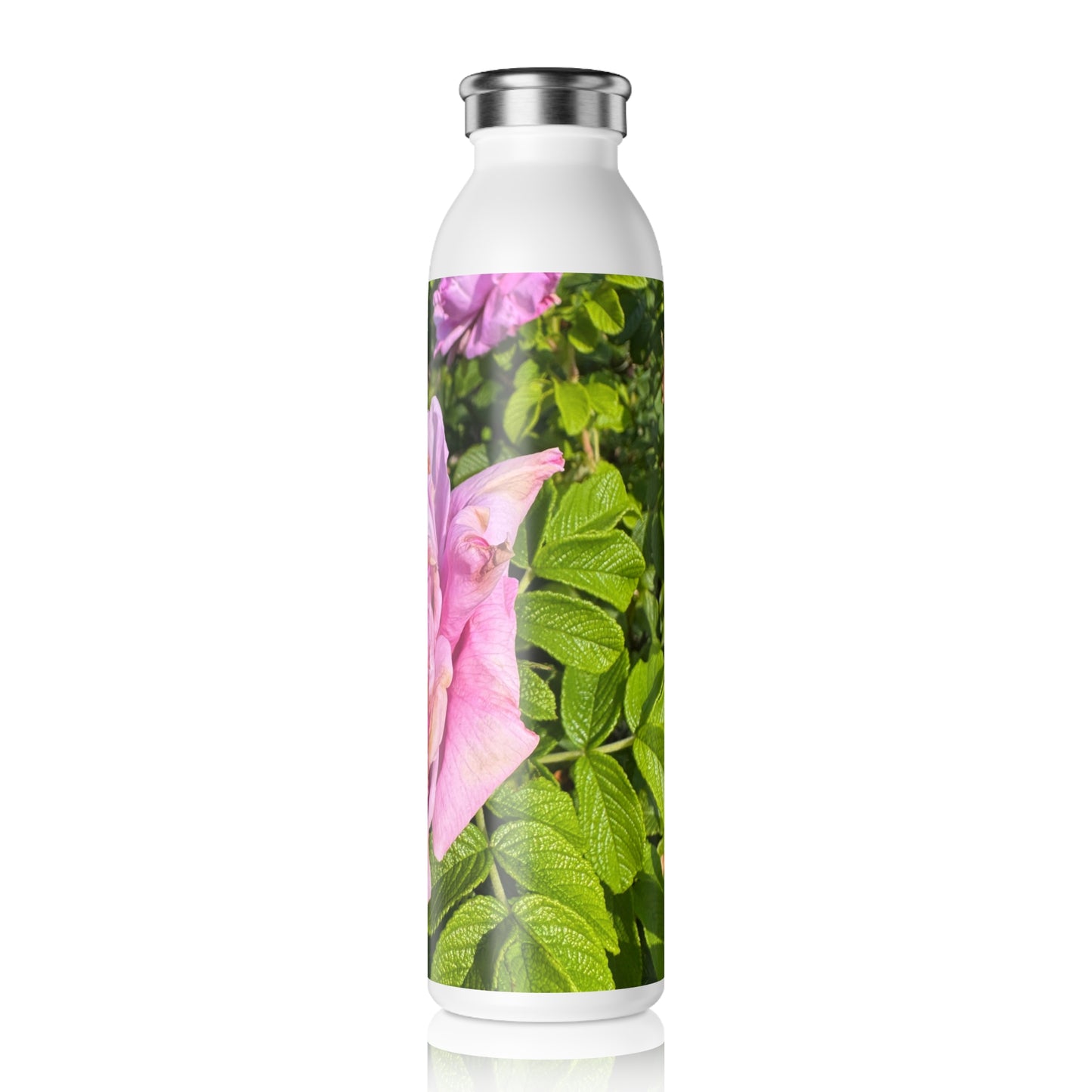 Nippersink Rose Slim Water Bottle - Eco-Friendly Hydration Bottle for Nature Lovers, Perfect Gift for Weddings, Birthdays, and Fitness Enthusiasts