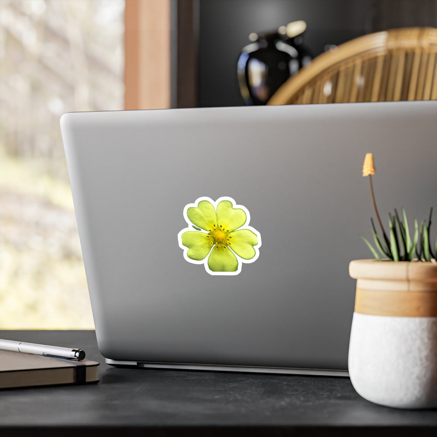 Yellow Wildflower Kiss-Cut Vinyl Decals
