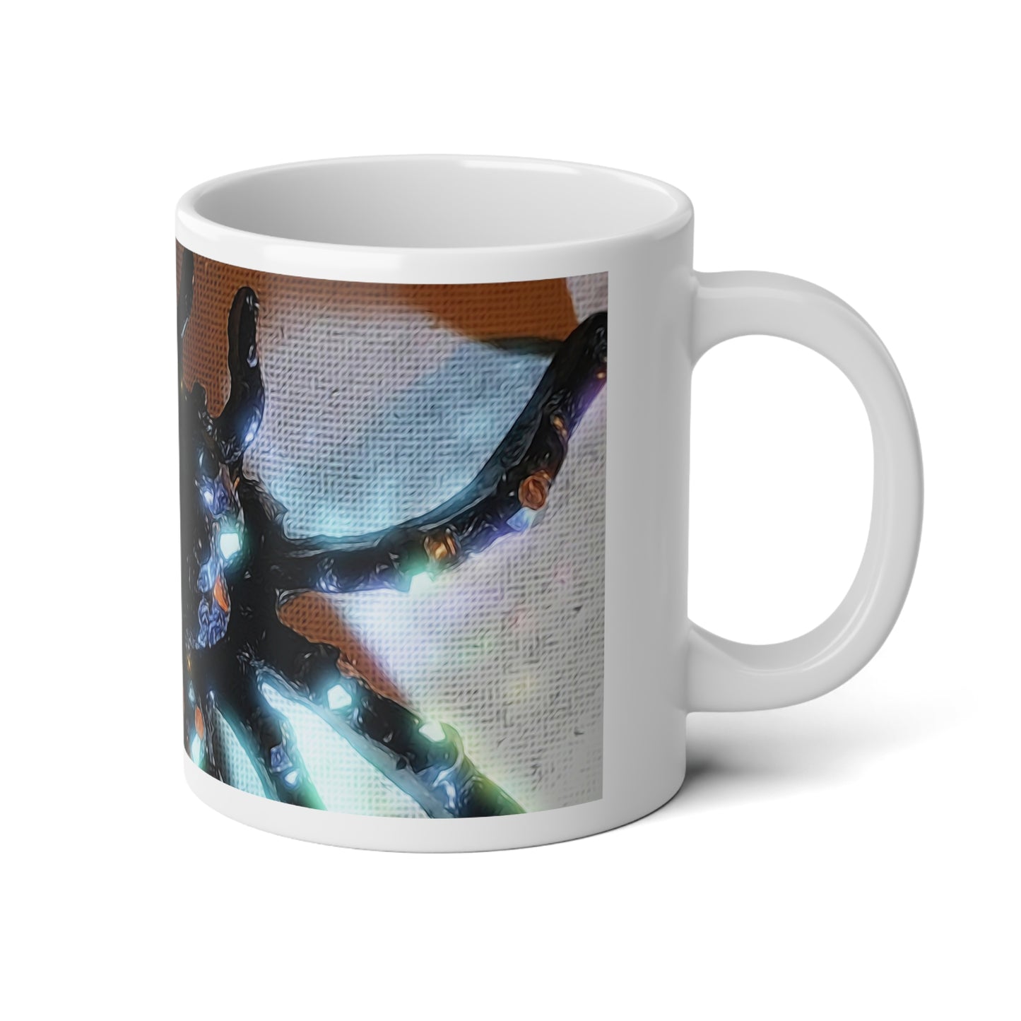 Stay Sparkly Spider Jumbo Mug, 20oz | Coffee Lover's Gift, Unique Art Mug, Fantasy Drinkware, Home Decor for Wizards, Tea and Coffee Time