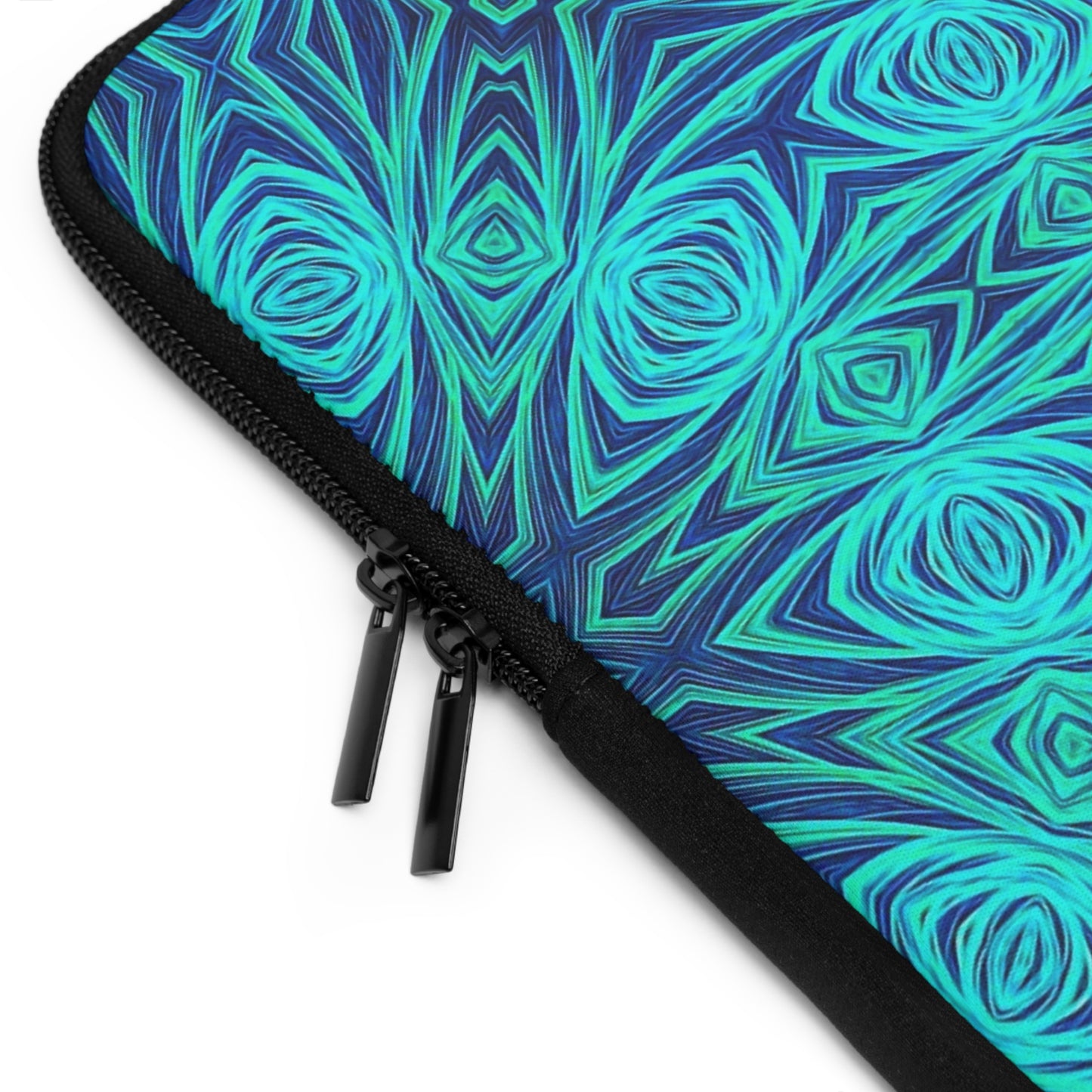Blue Ice Kaleidoscope Laptop Sleeve