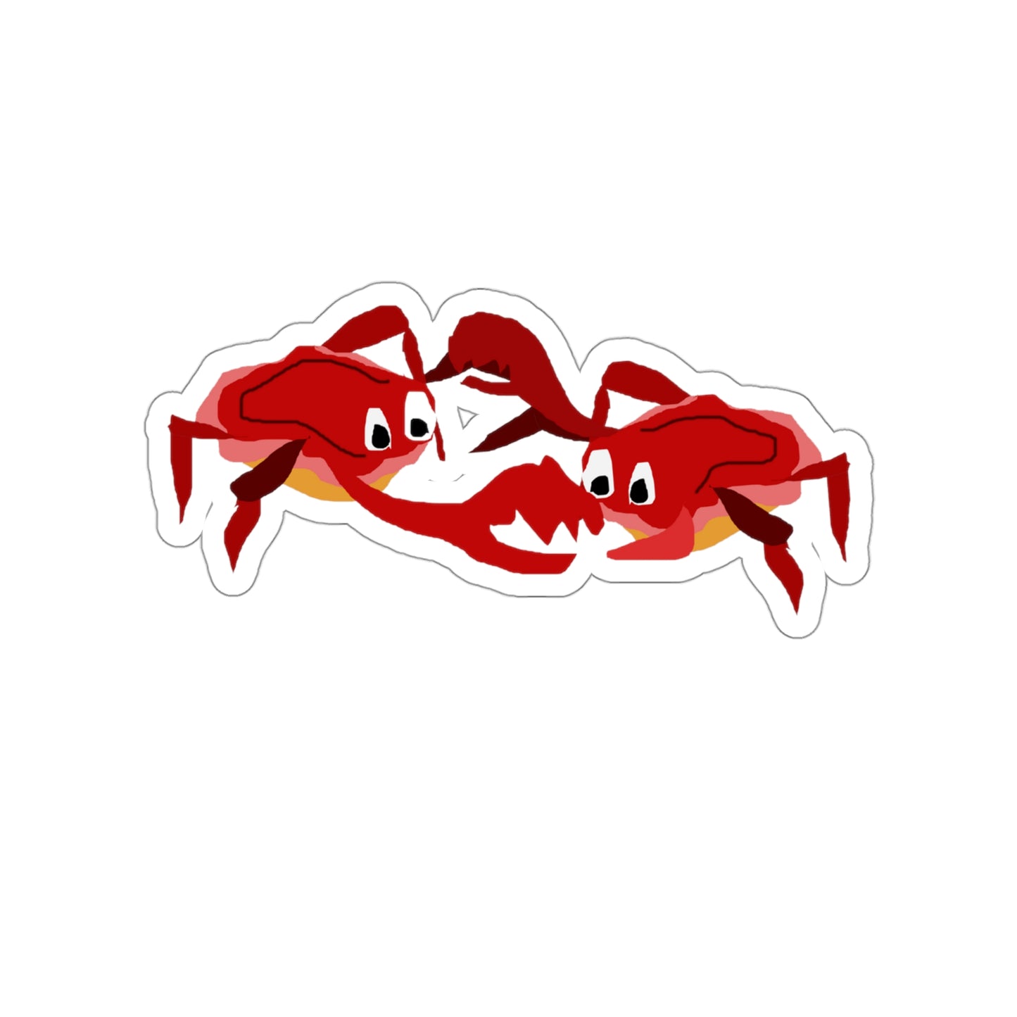 Dancing Crabbies Kiss-Cut Stickers