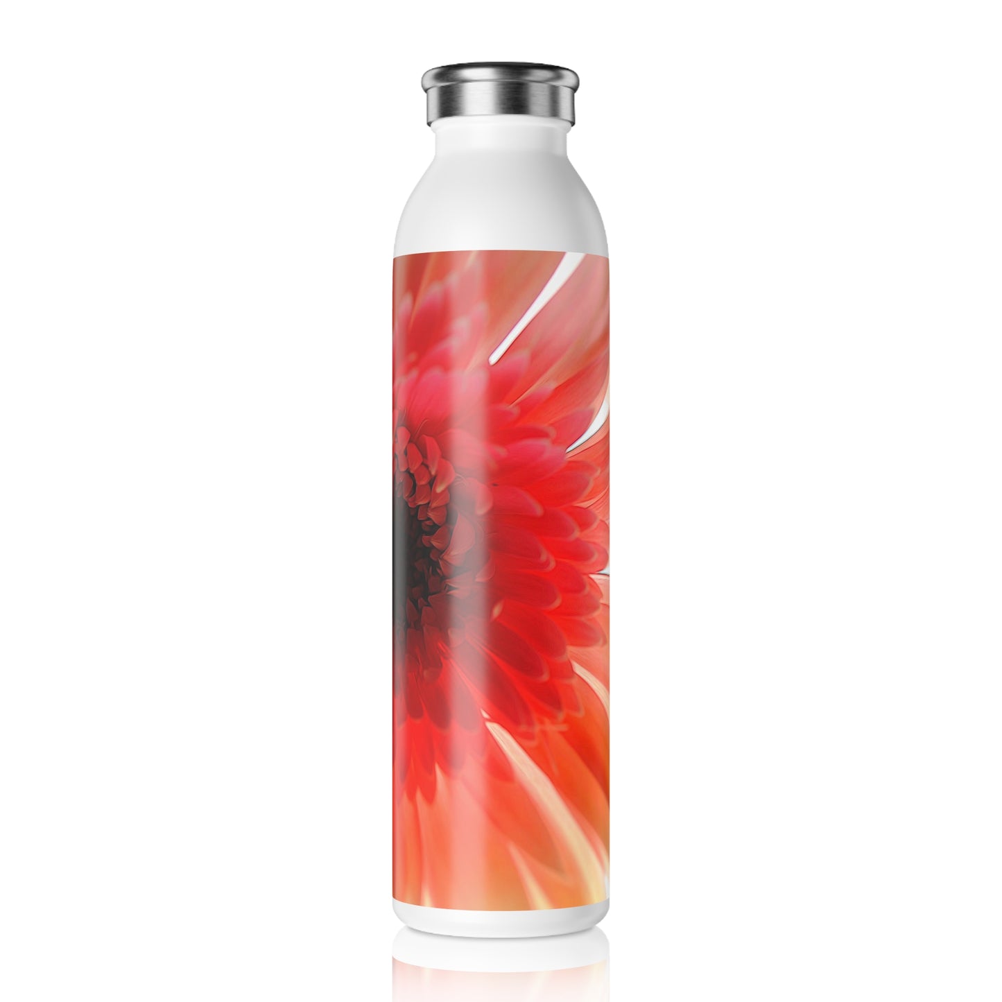 Ethereal Pink Daisy Slim Water Bottle - Reusable Hydration, Eco-Friendly & Stylish Drinkware, Perfect for Fitness, Travel & Gifts