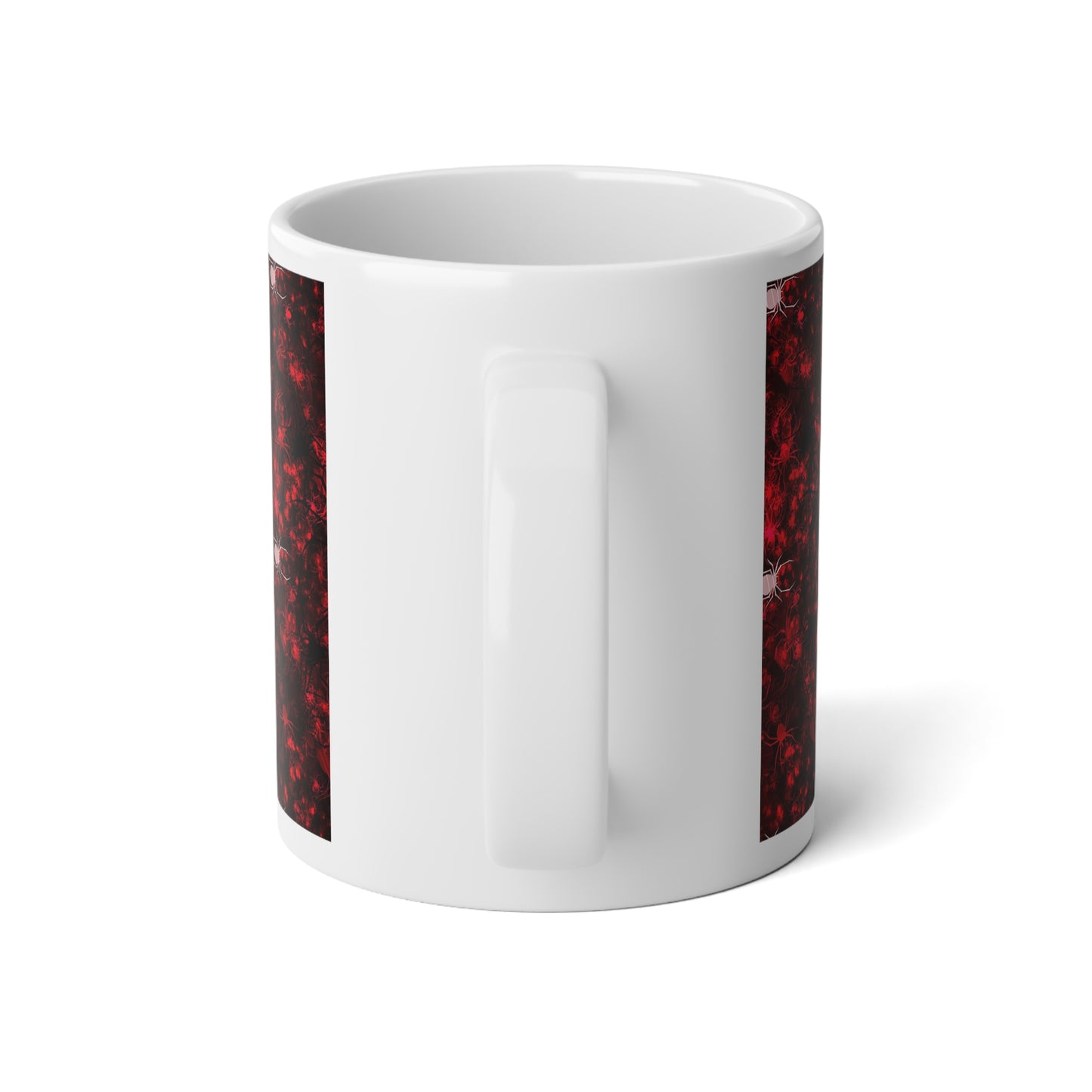 Red Spider Swarm Jumbo Mug, Statement Coffee Cup, Unique Gift for Tea Lovers, Home Decor, Large Capacity Drinking Mug