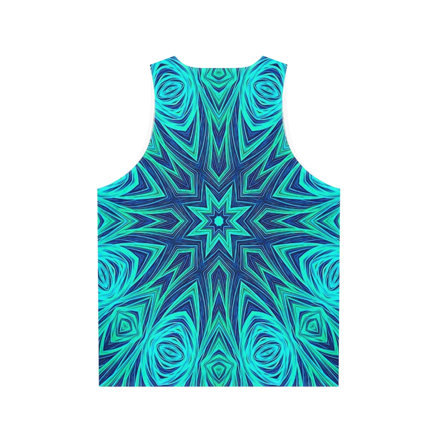 Blue Ice Kaleidoscope Unisex Tank Top (AOP)