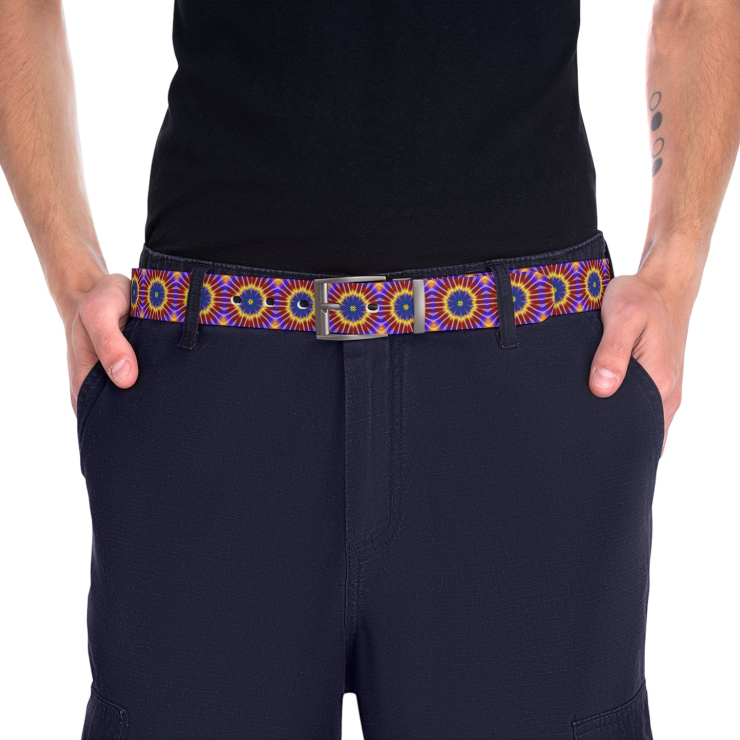 Rainbow Tie Dye Belt