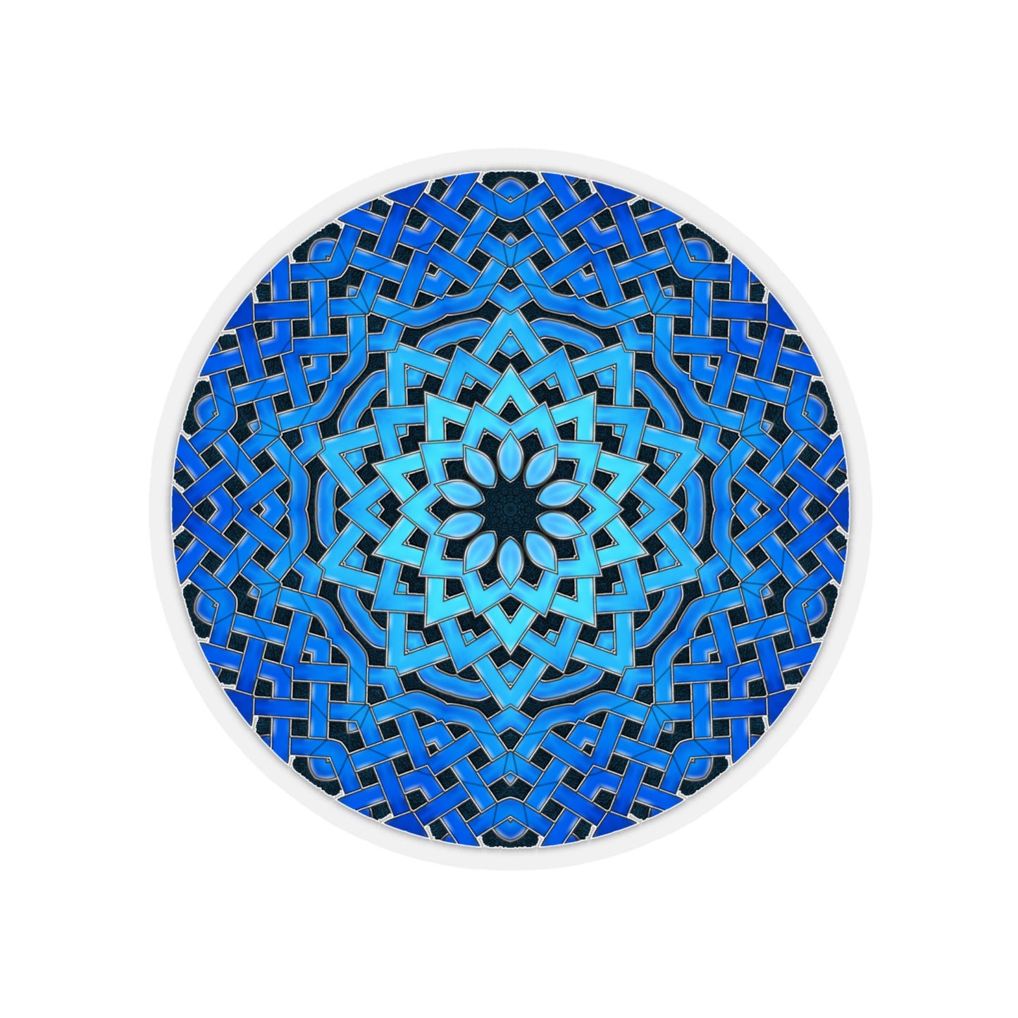 Blue Celtic Star Kiss-Cut Stickers