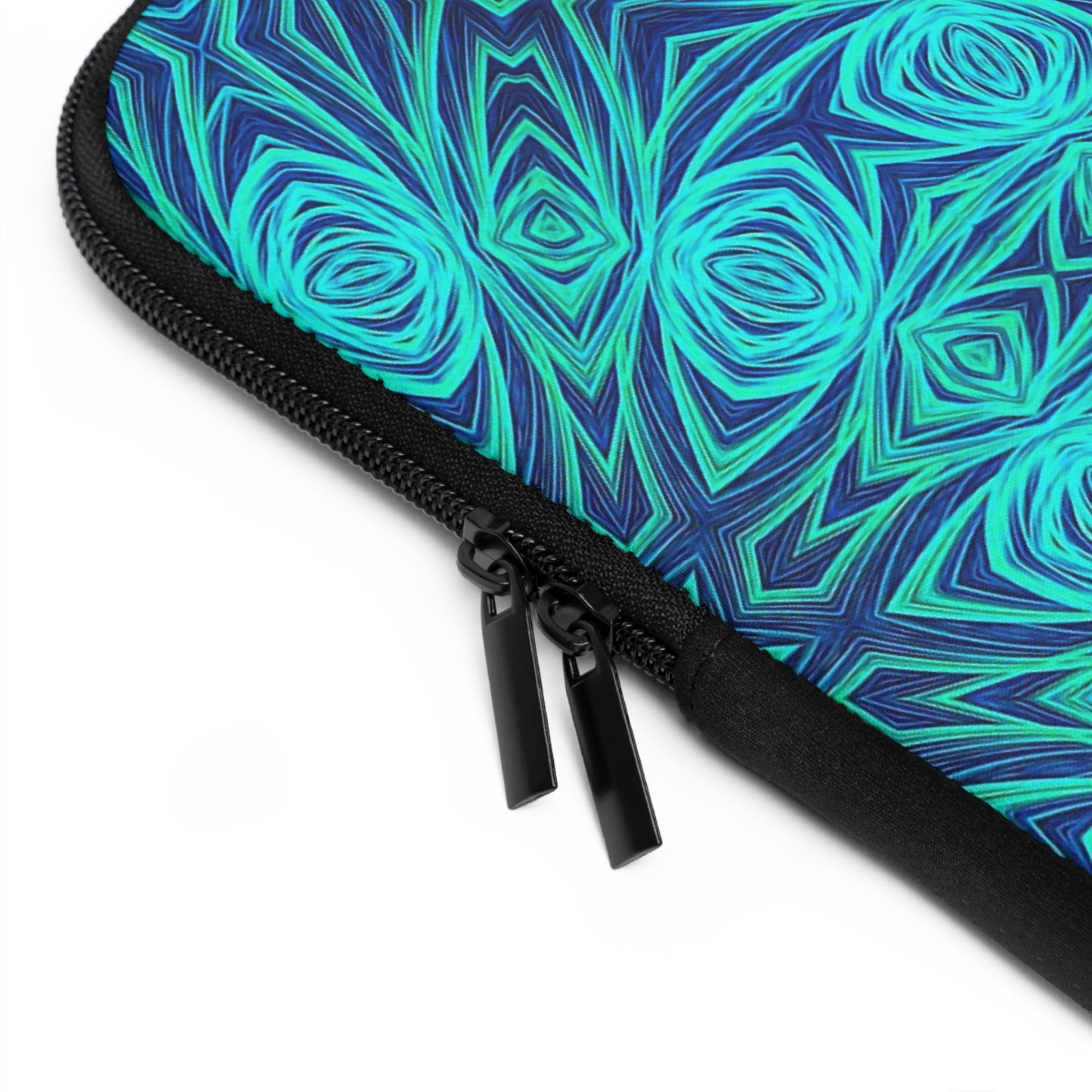 Blue Ice Kaleidoscope Laptop Sleeve