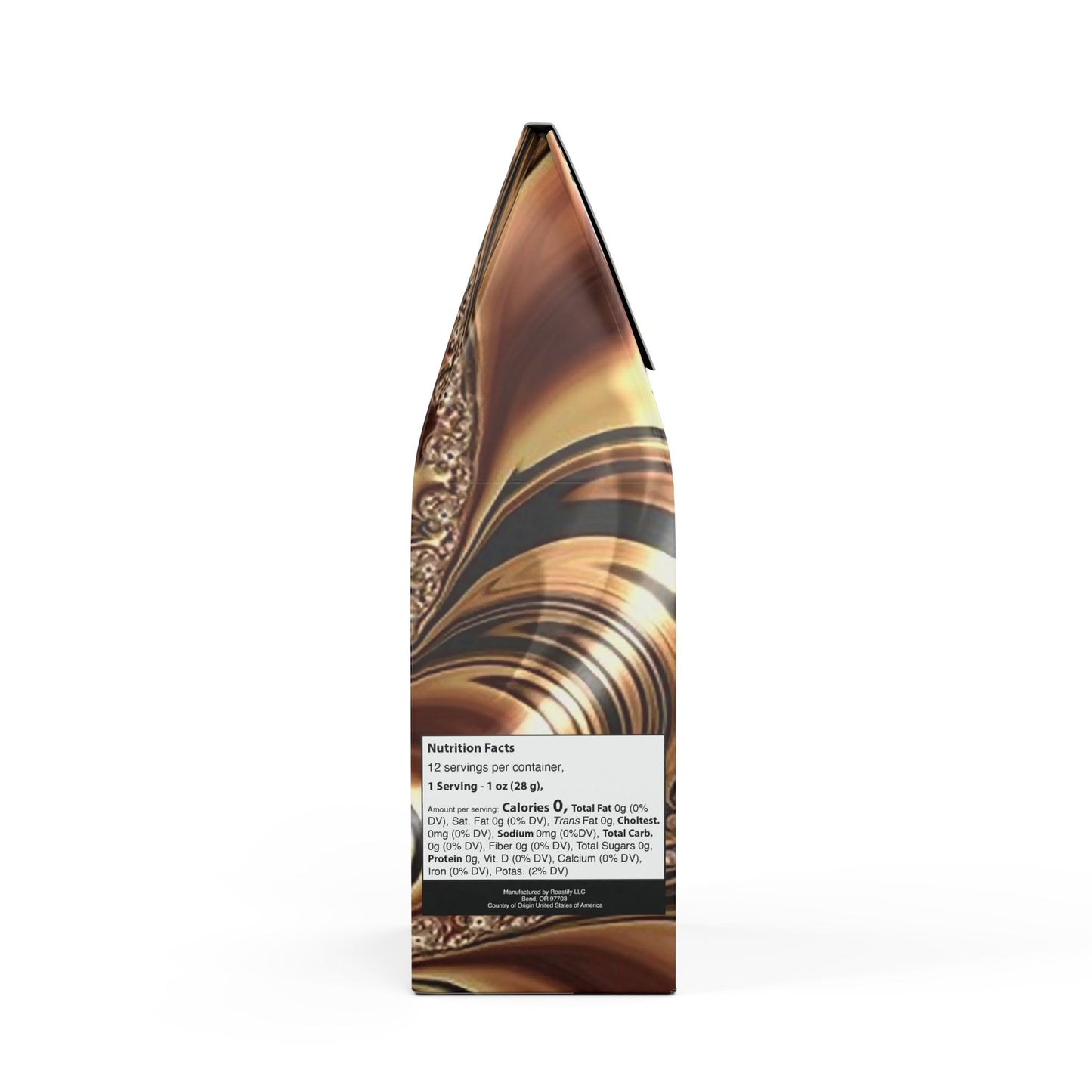 Swirls Fractal Party Favor Bitterroot Coffee Blend (Dark French Roast)