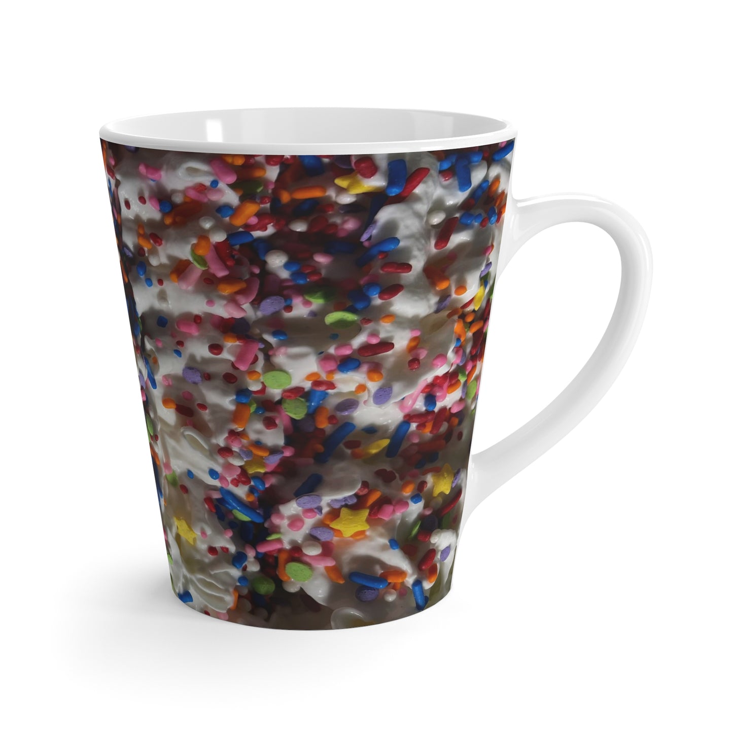 Rainbow Sprinkles on Whipped Cream Latte Mug