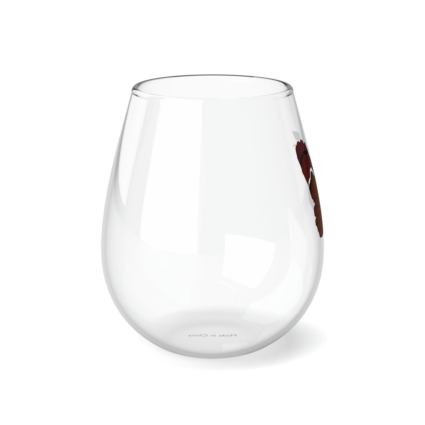 Turkey Day Stemless Wine Glass, 11.75oz