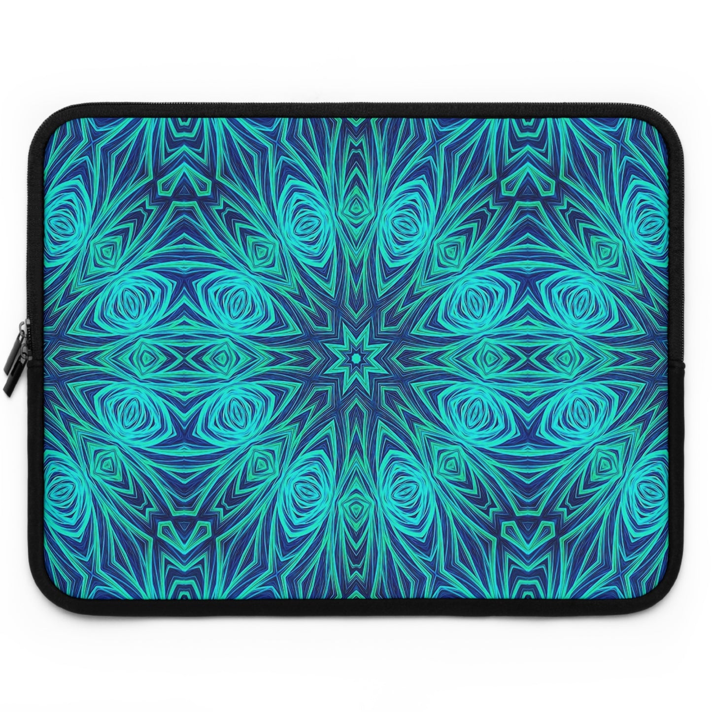 Blue Ice Kaleidoscope Laptop Sleeve