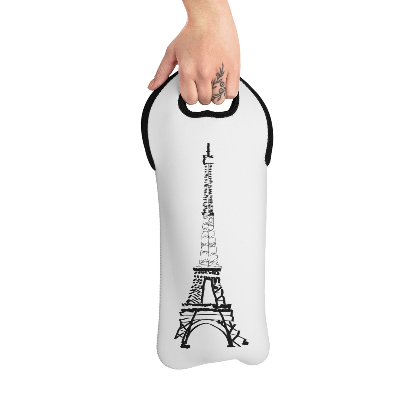 Eiffel Tower Wine Tote Bag