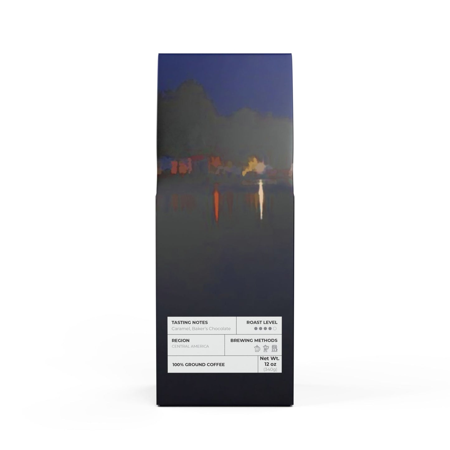 Campers Along A Lake Party Favor Flathead Valley Coffee Blend (Medium-Dark Roast)