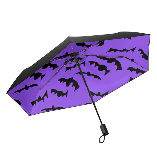 Bats Pattern Fully Auto Open & Close Umbrella Printing Inside