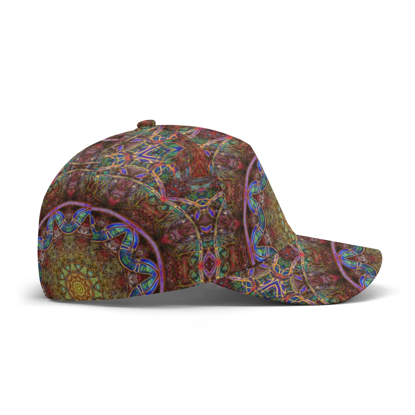 Pink Windy Kaleidoscope All Over Printing Baseball Caps