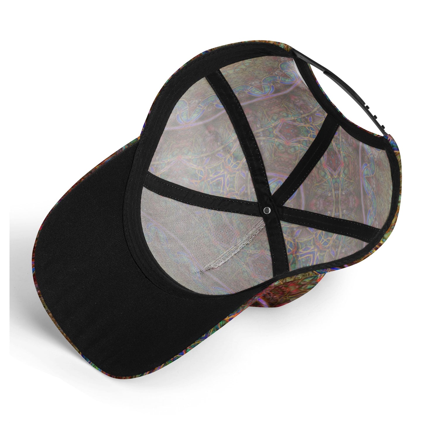 Pink Windy Kaleidoscope All Over Printing Baseball Caps