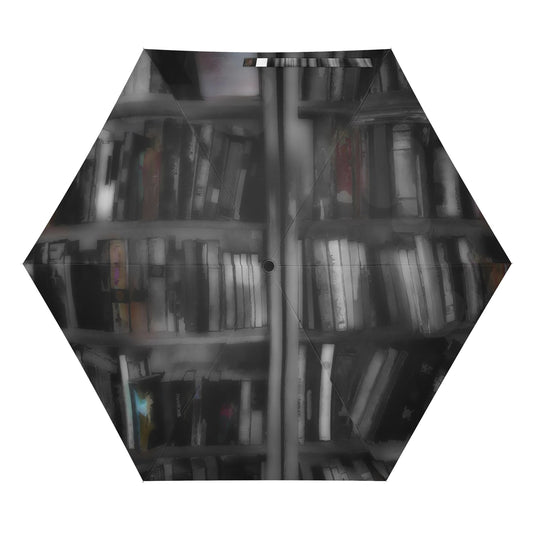 Black and White Bookshelves Fully Auto Open & Close Umbrella Printing Outside