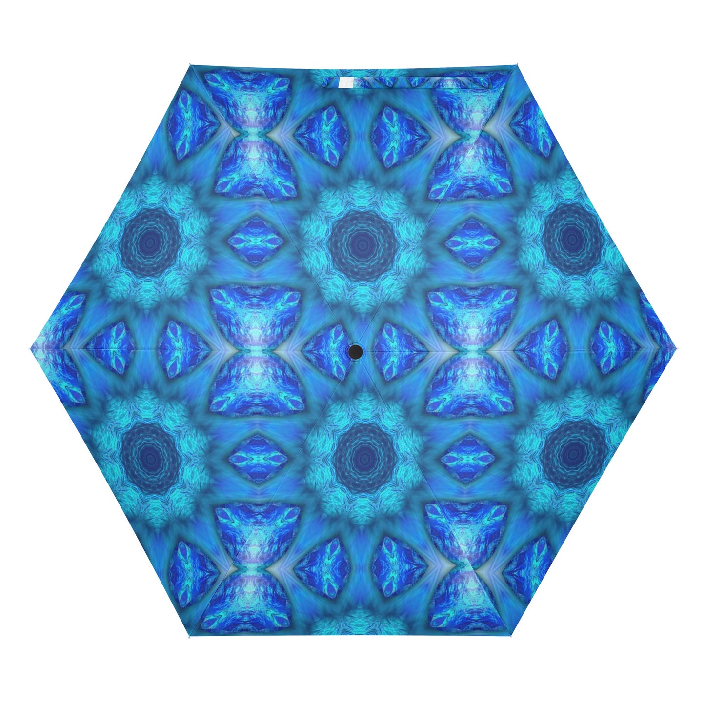Blue Ocean Kaleidoscope Fully Auto Open & Close Umbrella Printing Outside