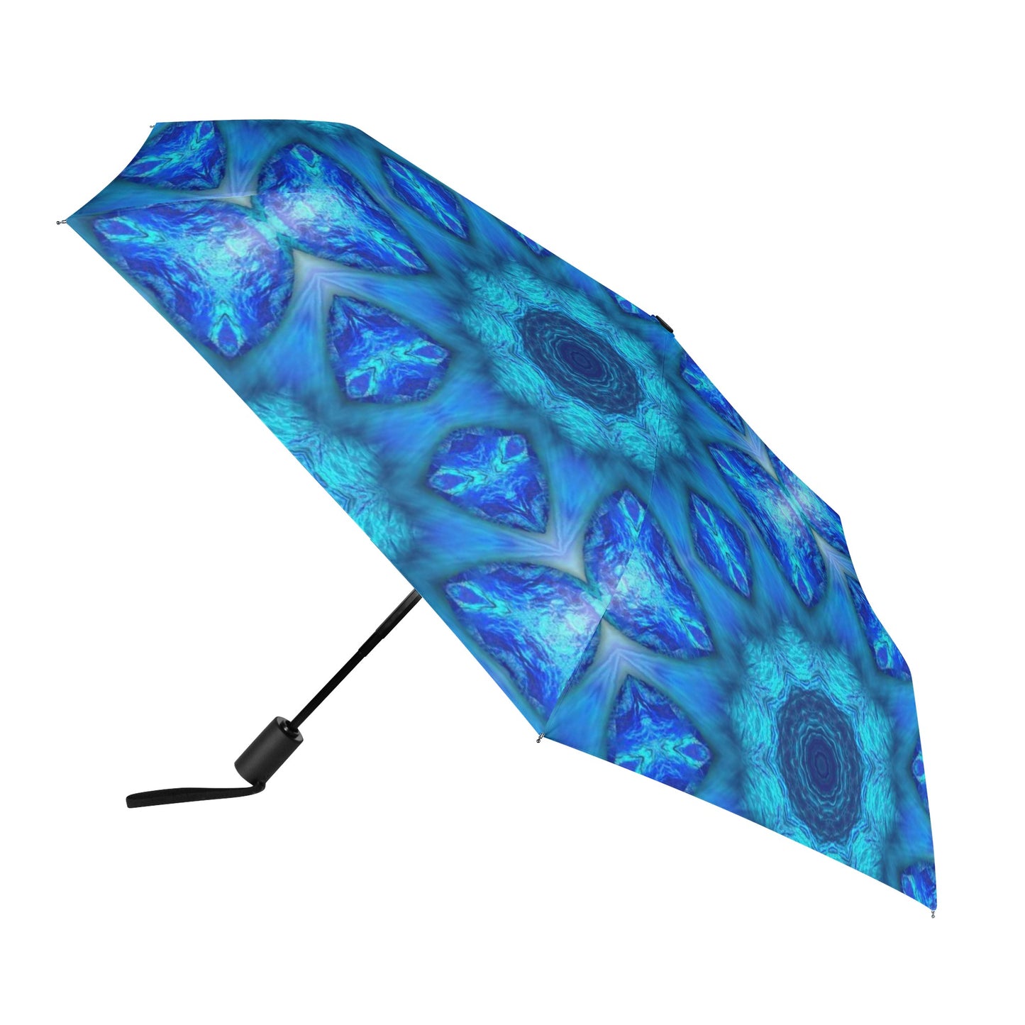 Blue Ocean Kaleidoscope Fully Auto Open & Close Umbrella Printing Outside