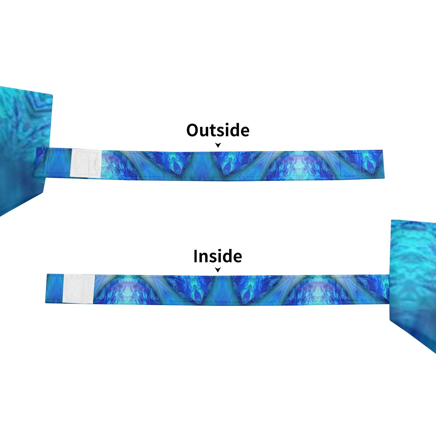 Blue Ocean Kaleidoscope Fully Auto Open & Close Umbrella Printing Outside