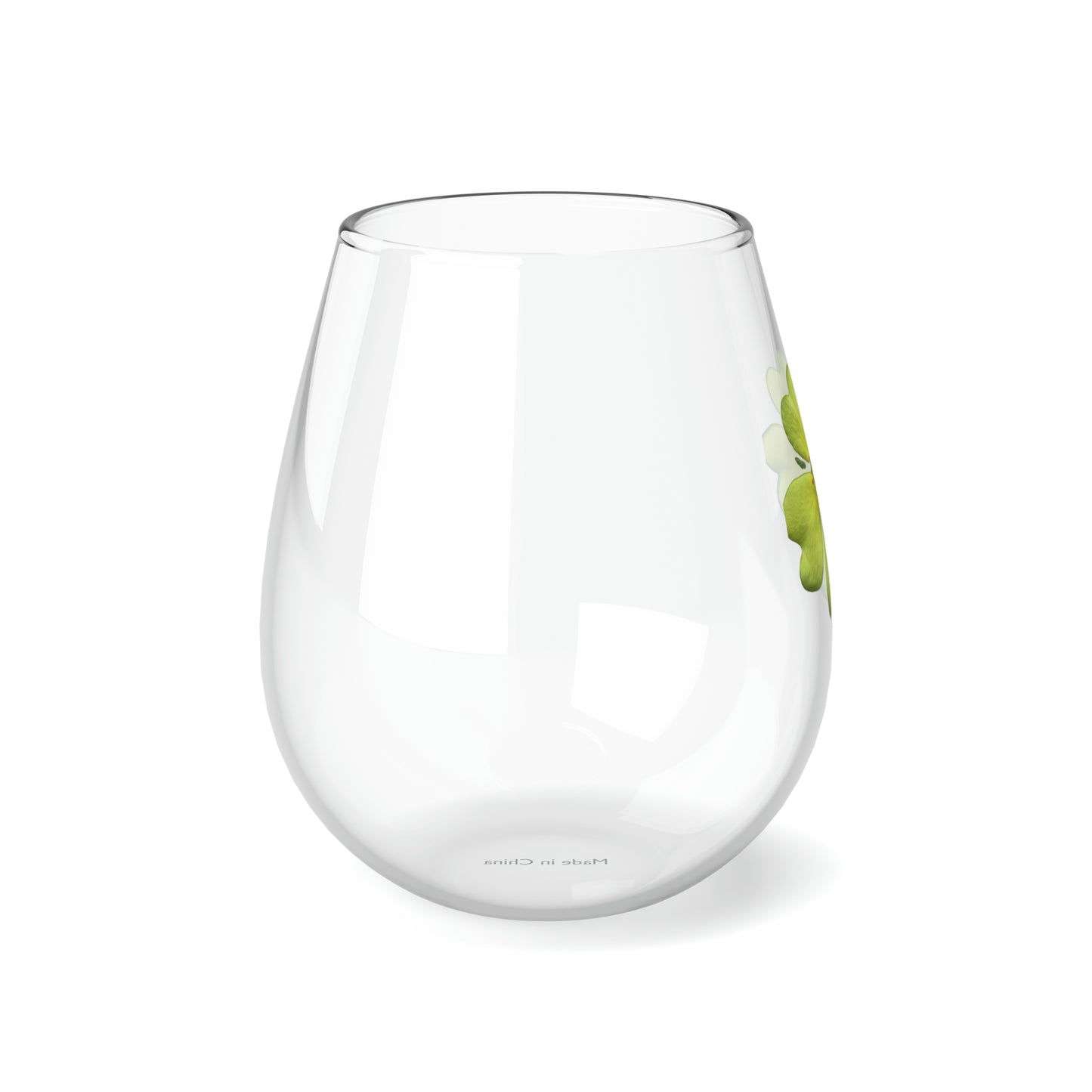 Yellow Wildflower Stemless Wine Glass, 11.75oz