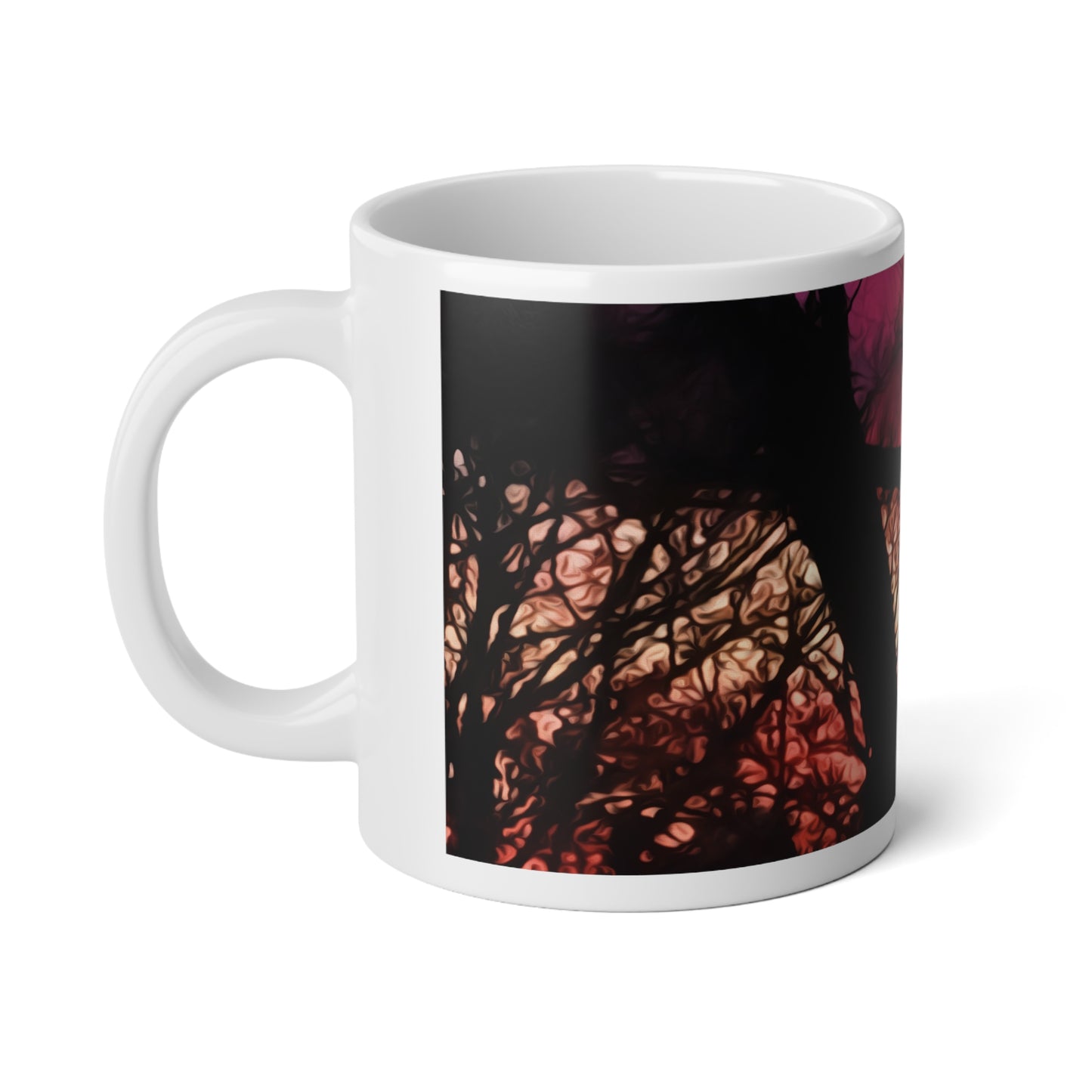 Twilight Forest Jumbo Mug, 20oz | Nature Lover Gift, Coffee Cup, Large Drinkware, Home Decor, Sunset Vibes
