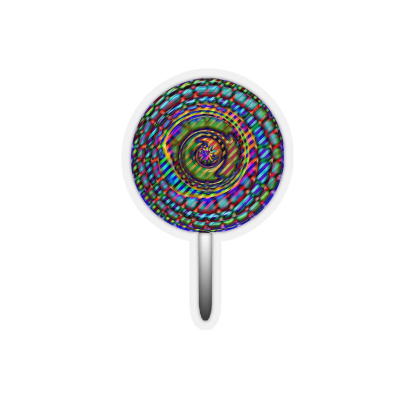 Rainbow Lollipop Kiss-Cut Stickers