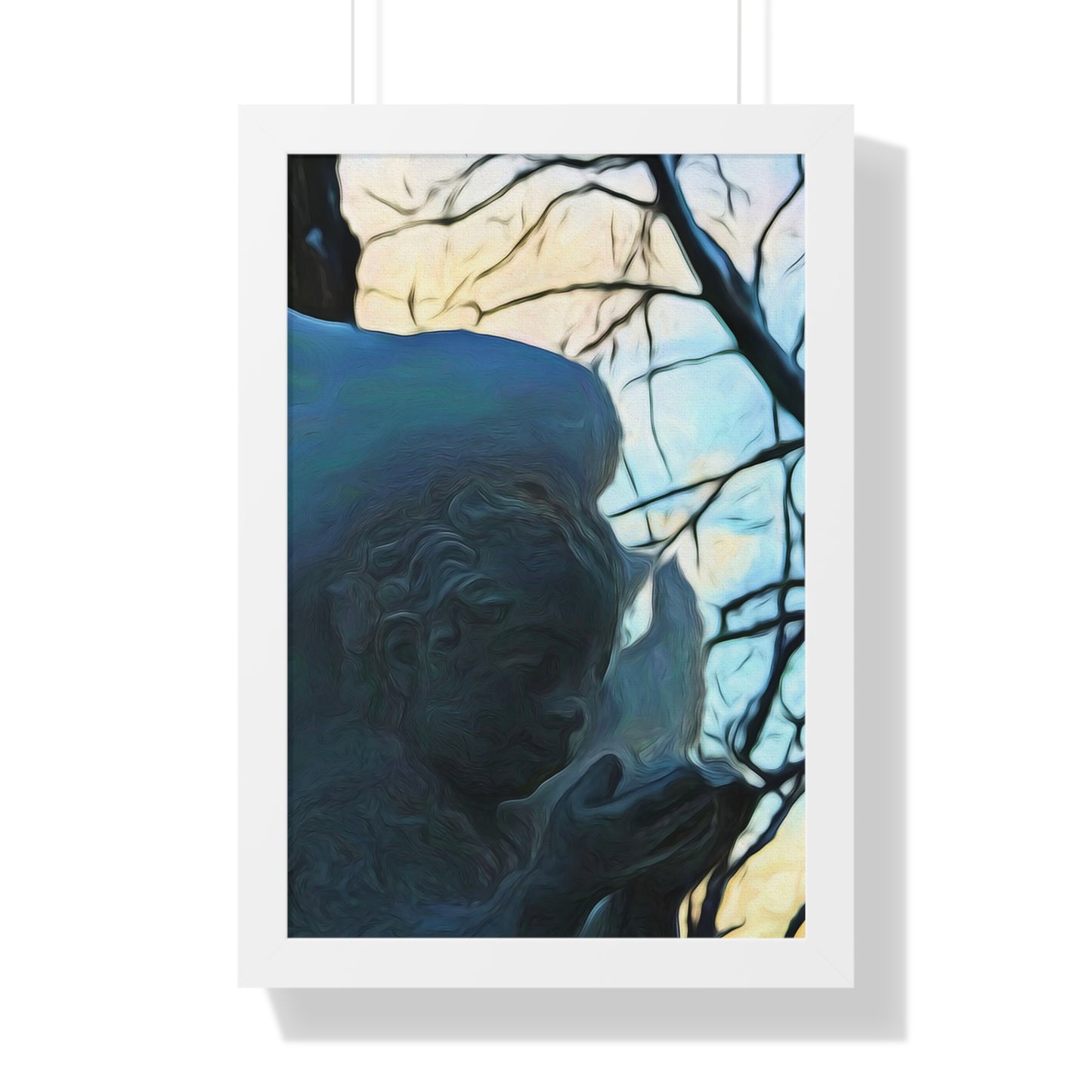 Angel On My Tree Framed Vertical Poster