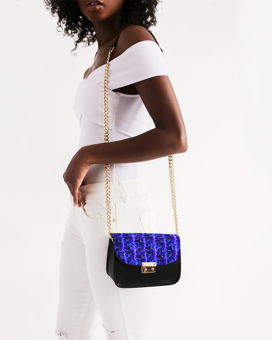 Blue Lightning Small Shoulder Bag