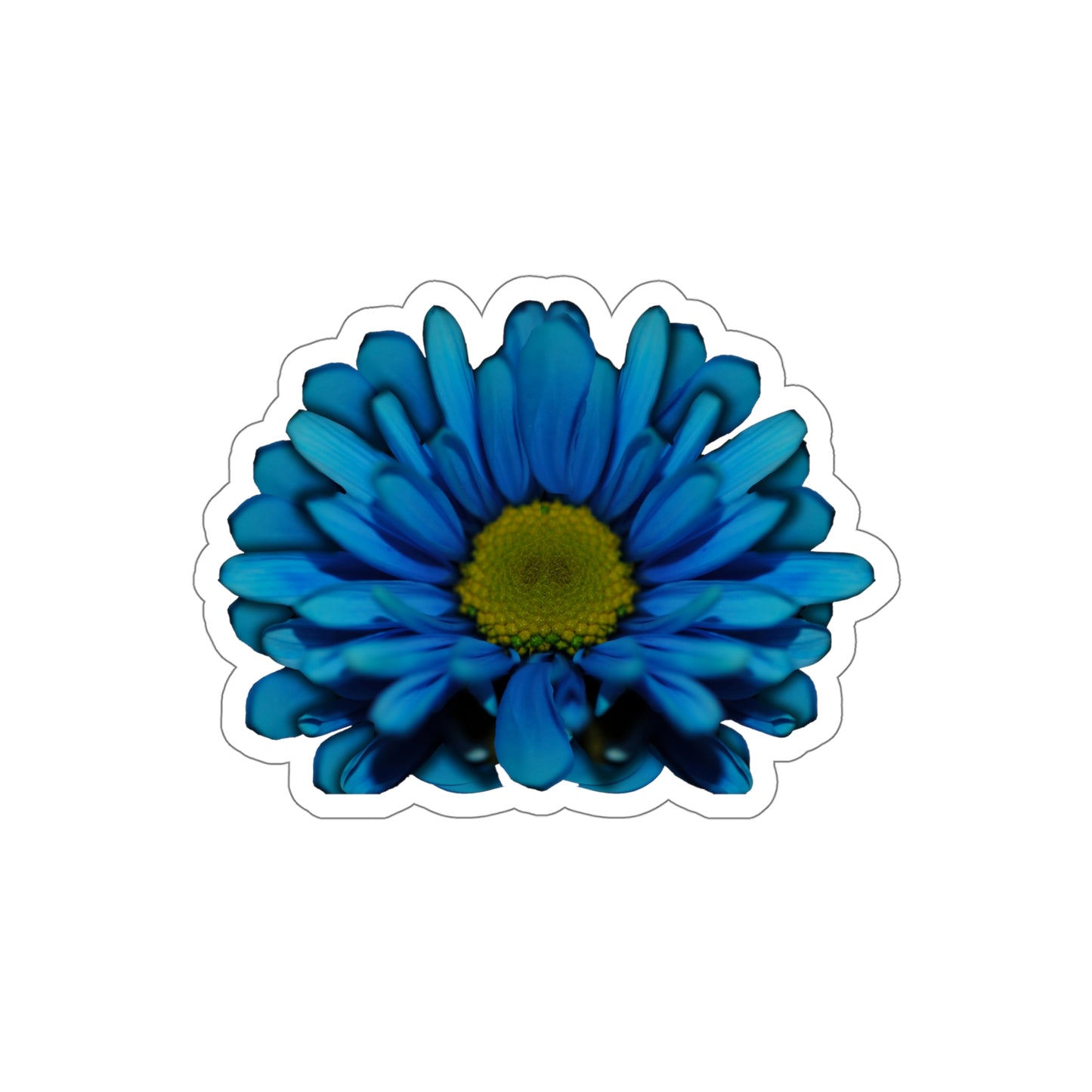 Blue Daisy Kiss-Cut Stickers