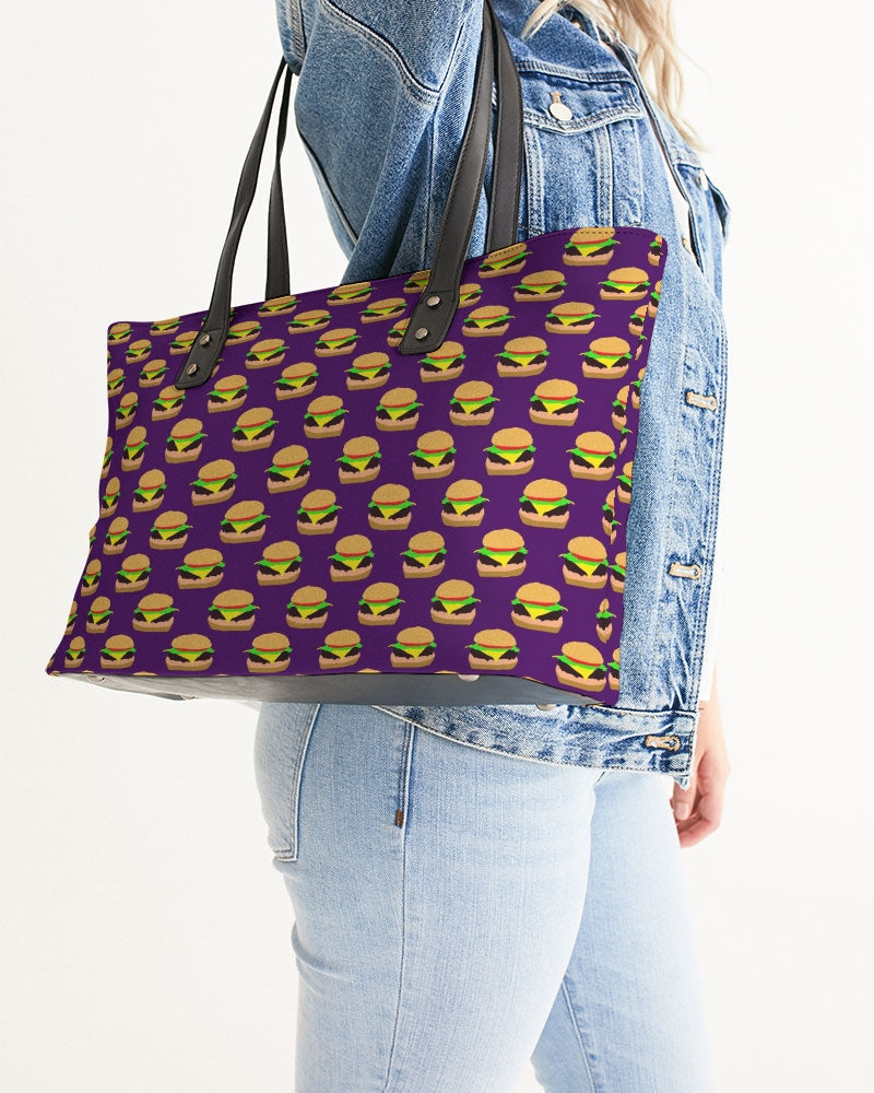 Cheeseburger Pattern Stylish Tote