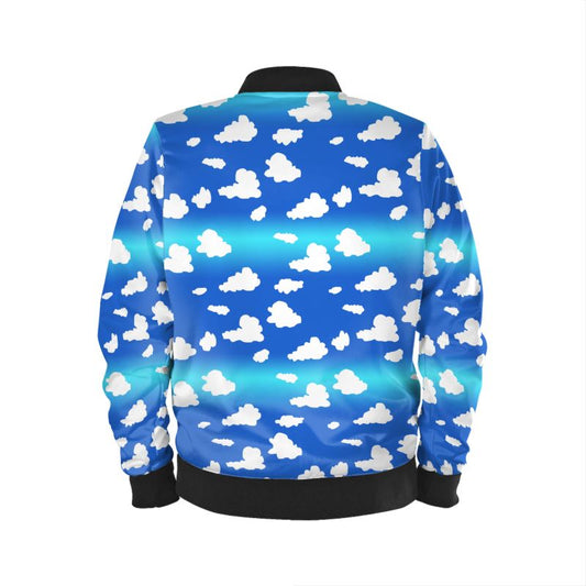 Clouds Pattern Mens Bomber Jacket