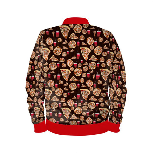 Pizza Pattern Mens Bomber Jacket