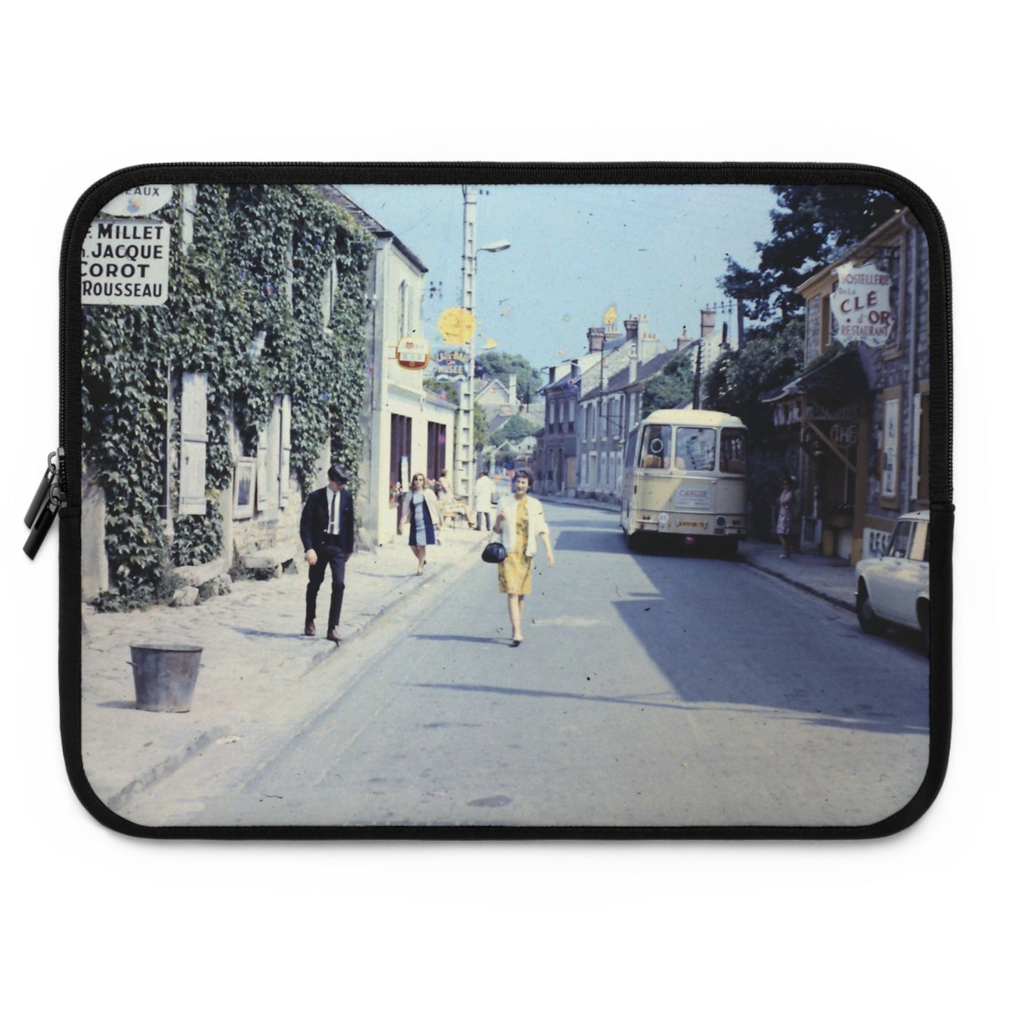 Vintage Paris Shopping Laptop Sleeve