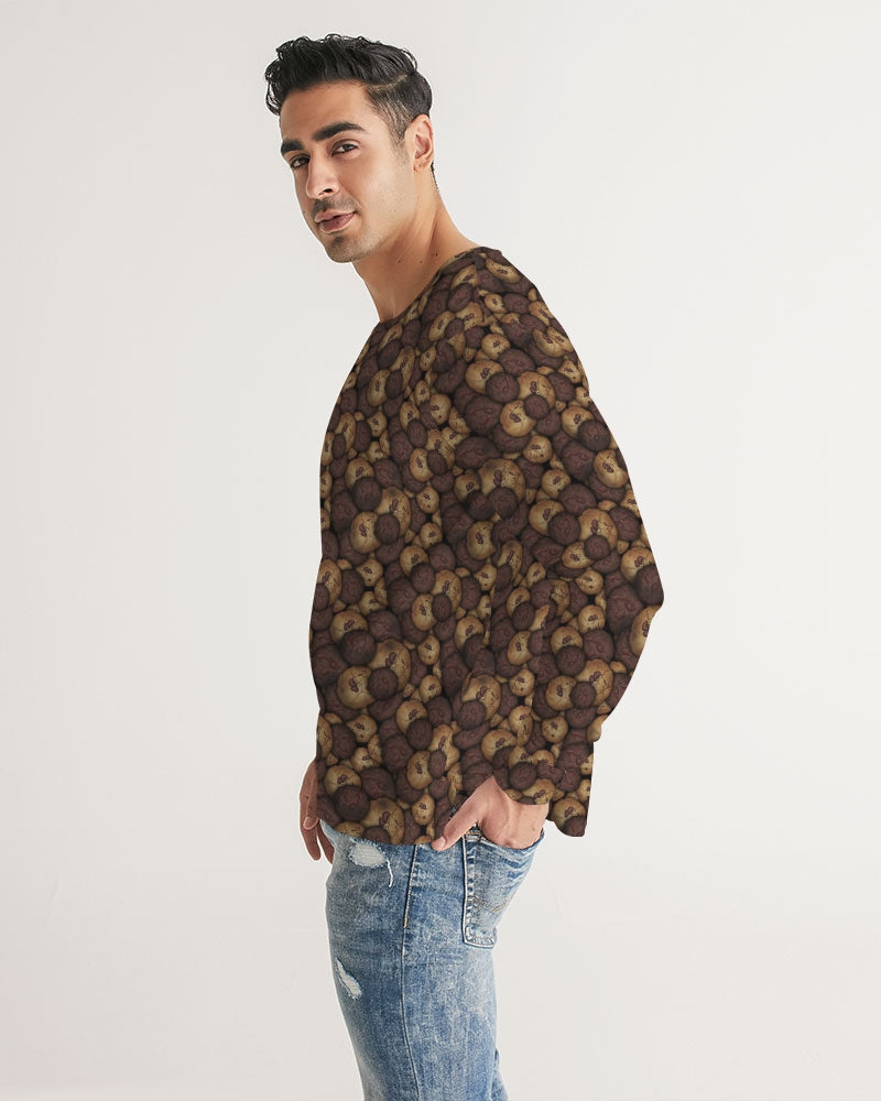 Chocolate Chip Cookies Men's All-Over Print Long Sleeve Tee