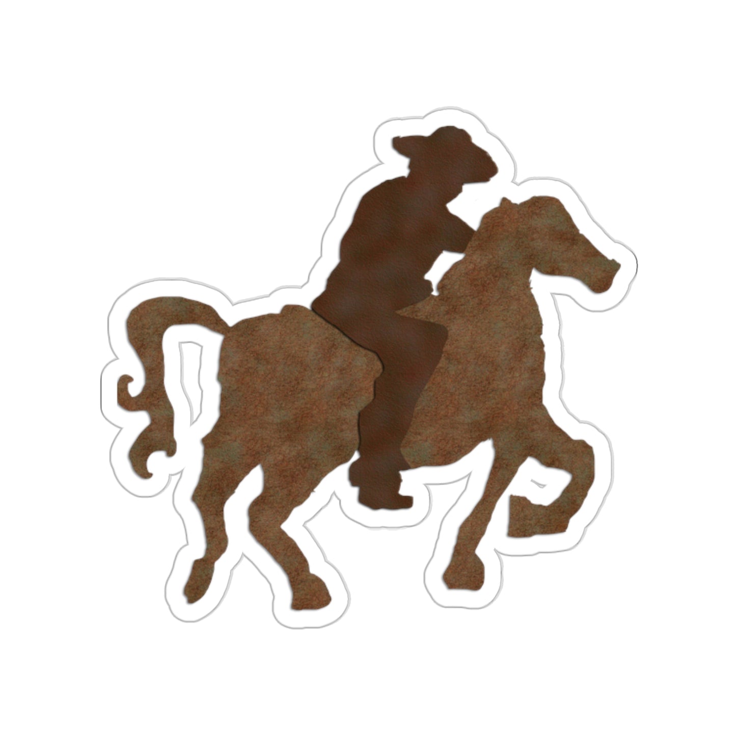 Cowboy on a Horse Kiss-Cut Stickers