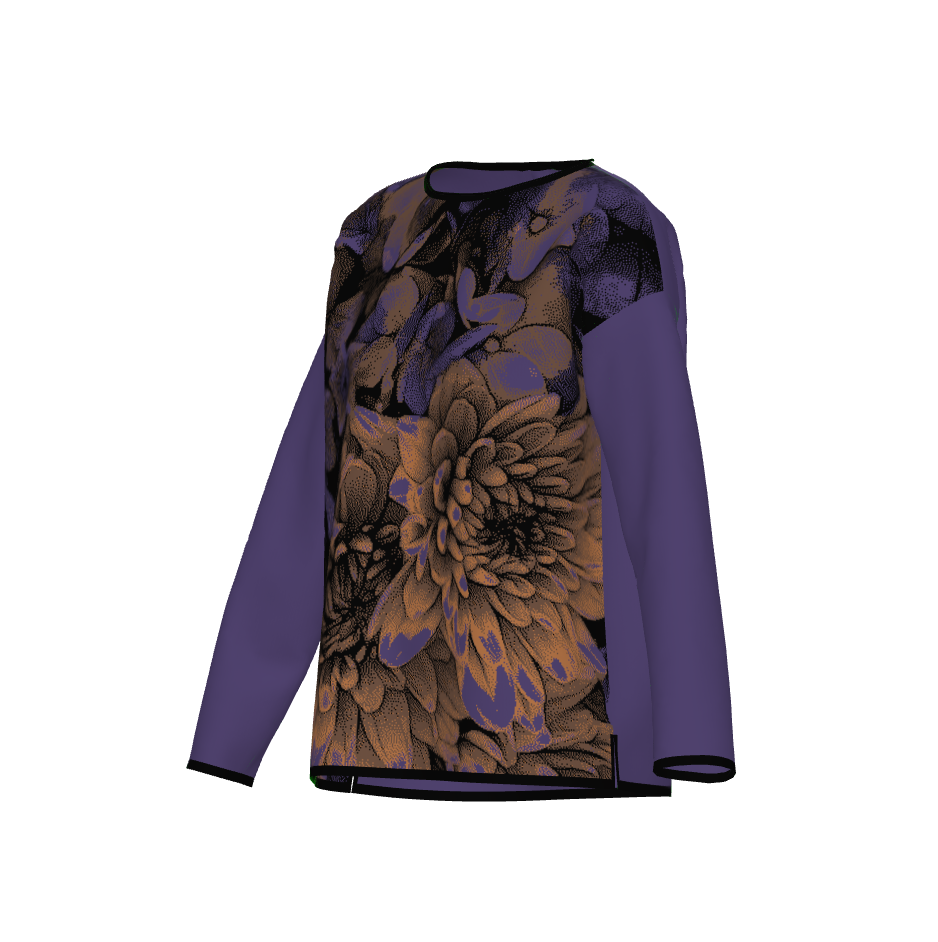 October Flowers 1 Knit Sweater