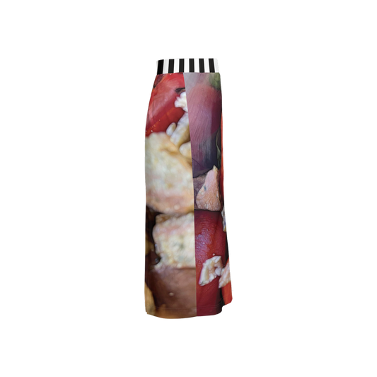 Tomato Salad Women's Back Split Pencil Skirt-Heavy Knit