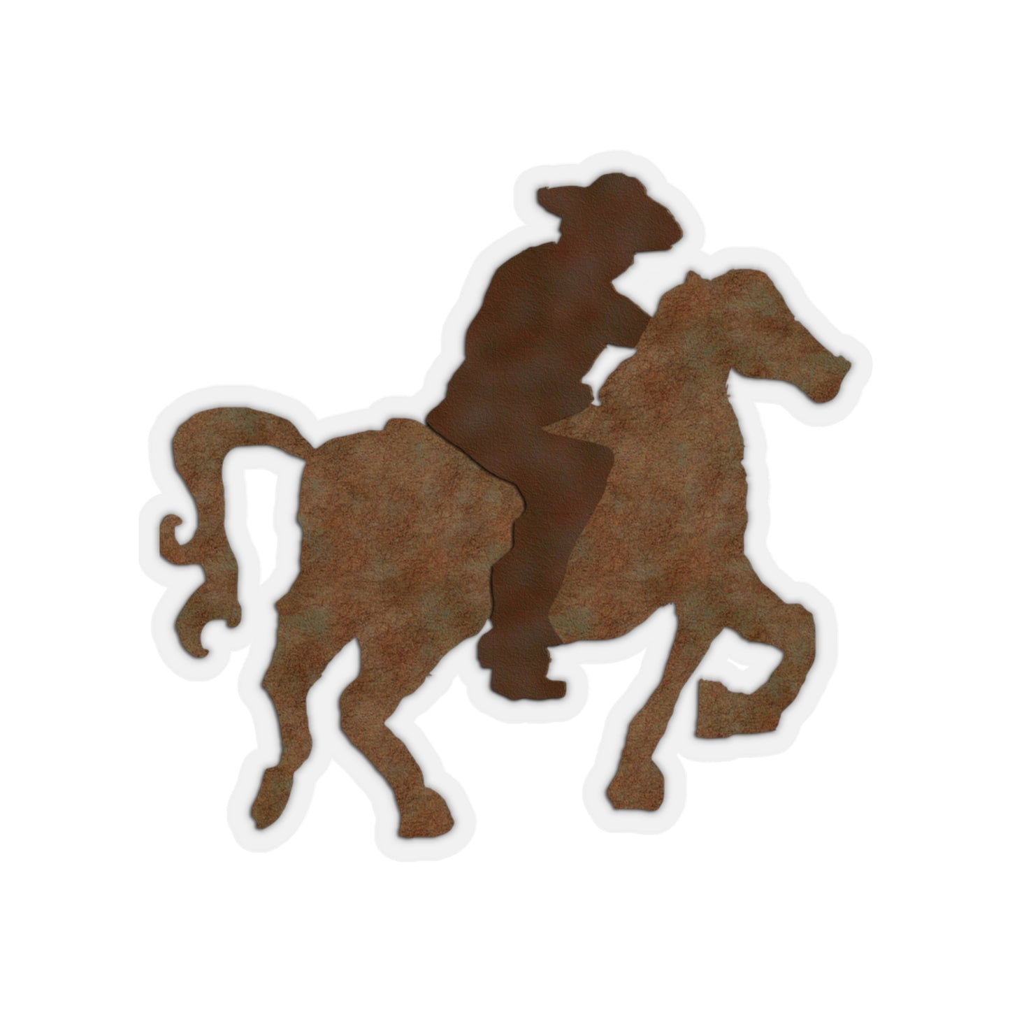 Cowboy on a Horse Kiss-Cut Stickers