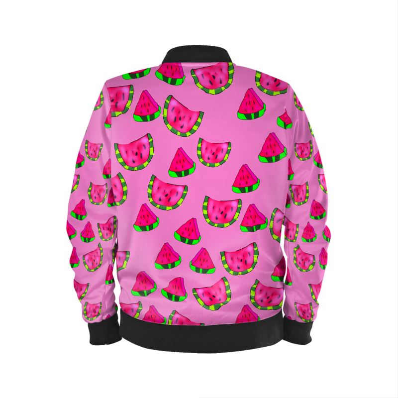 Watermelon Pattern Mens Bomber Jacket