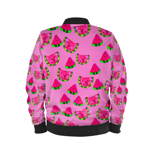 Watermelon Pattern Mens Bomber Jacket