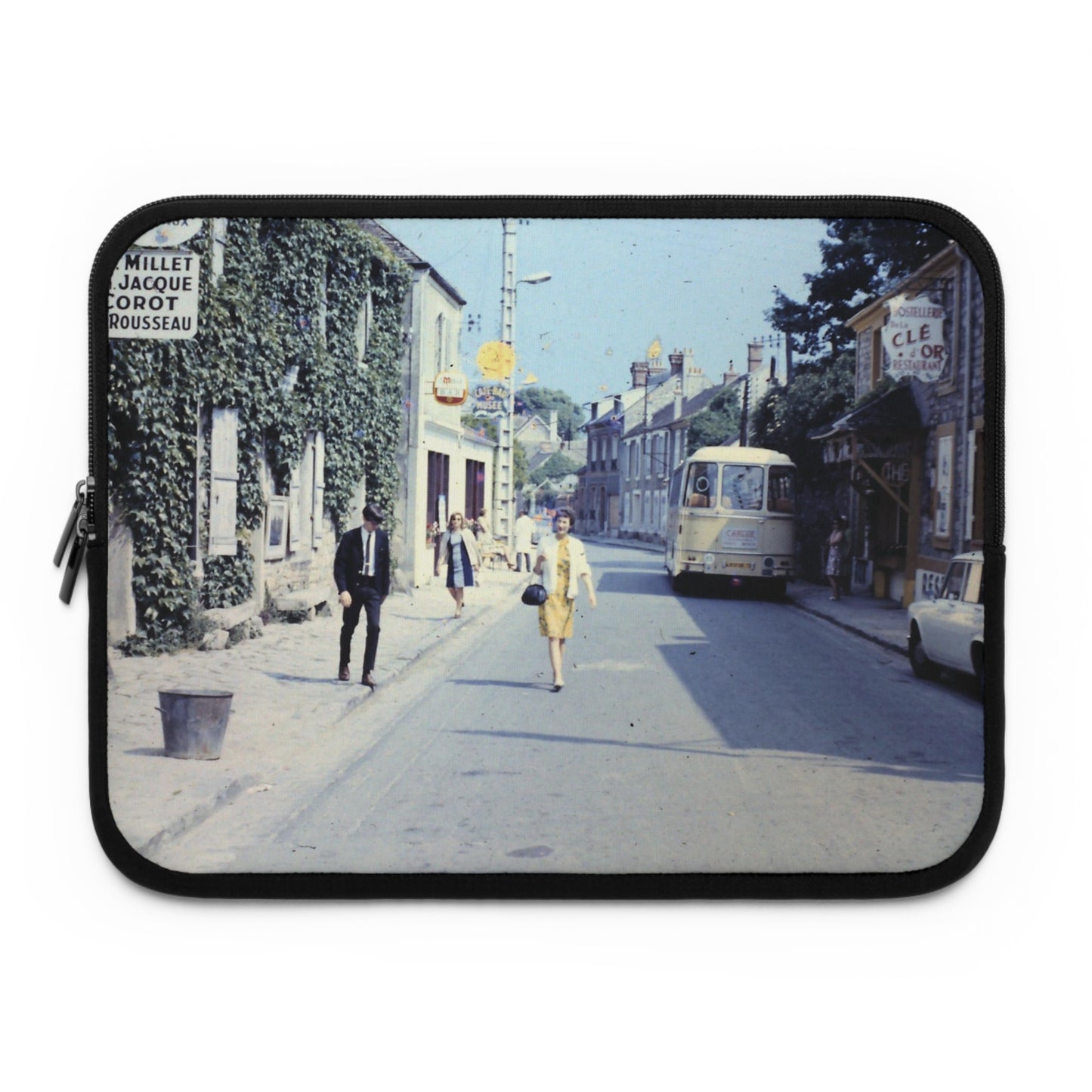 Vintage Paris Shopping Laptop Sleeve