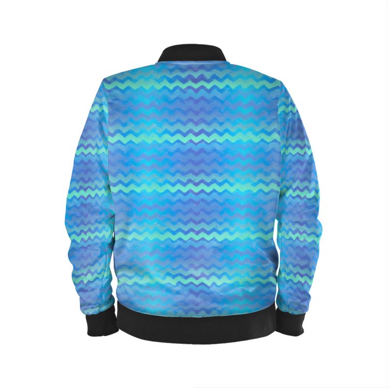 Mermaid Stripes Mens Bomber Jacket